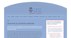 Desktop Screenshot of civicsforall.org